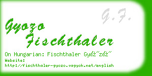 gyozo fischthaler business card